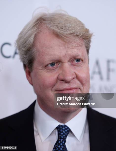 Charles Spencer, 9th Earl Spencer arrives at the BBC America BAFTA Los Angeles TV Tea Party 2017 at The Beverly Hilton Hotel on September 16, 2017 in...