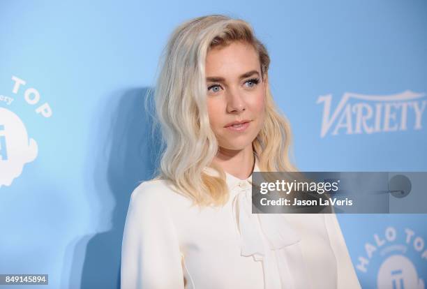 Actress Vanessa Kirby attends Variety and Women In Film's 2017 pre-Emmy celebration at Gracias Madre on September 15, 2017 in West Hollywood,...