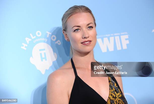 Actress Yvonne Strahovski attends Variety and Women In Film's 2017 pre-Emmy celebration at Gracias Madre on September 15, 2017 in West Hollywood,...