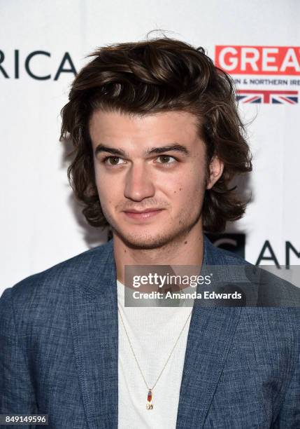 Actor Joe Keery arrives at the BBC America BAFTA Los Angeles TV Tea Party 2017 at The Beverly Hilton Hotel on September 16, 2017 in Beverly Hills,...