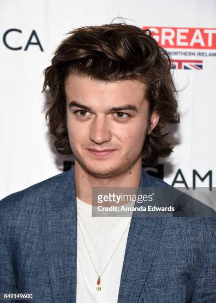 Actor Joe Keery arrives at the BBC America BAFTA Los Angeles TV Tea Party 2017 at The Beverly Hilton Hotel on September 16, 2017 in Beverly Hills,...