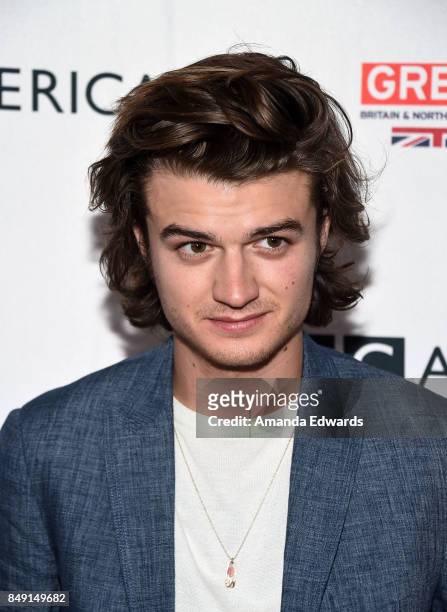Actor Joe Keery arrives at the BBC America BAFTA Los Angeles TV Tea Party 2017 at The Beverly Hilton Hotel on September 16, 2017 in Beverly Hills,...