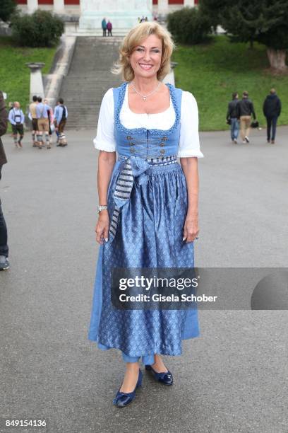 Dagmar Woehrl during the Sixt Wiesn during the Oktoberfest at Theresienwiese on September 18, 2017 in Munich, Germany.