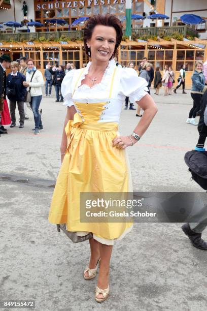 Margit Toennies during the Sixt Wiesn during the Oktoberfest at Theresienwiese on September 18, 2017 in Munich, Germany.