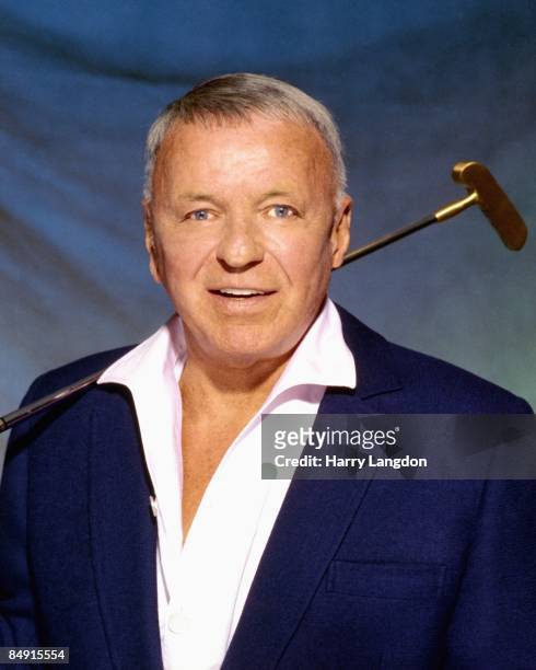 Singer and actor Frank Sinatra poses for a portrait in 1990 in Los Angeles, California.