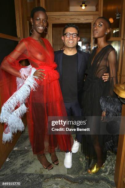 Osman Yousefzada attends the OSMAN SS18 presentation on September 18, 2017 in London, United Kingdom.