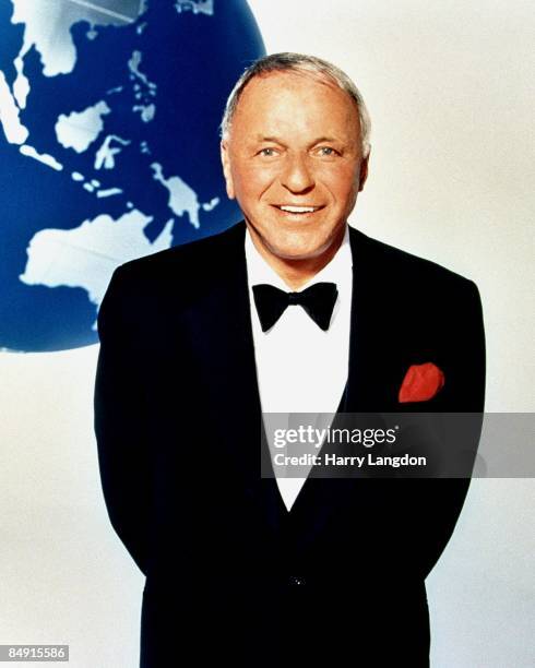 Singer and actor Frank Sinatra poses for a portrait in 1990 in Los Angeles, California.