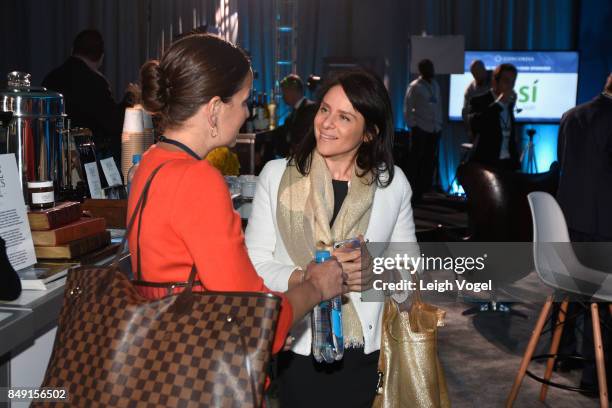 Guests attend the cocktail reception at The 2017 Concordia Annual Summit at Grand Hyatt New York on September 18, 2017 in New York City.