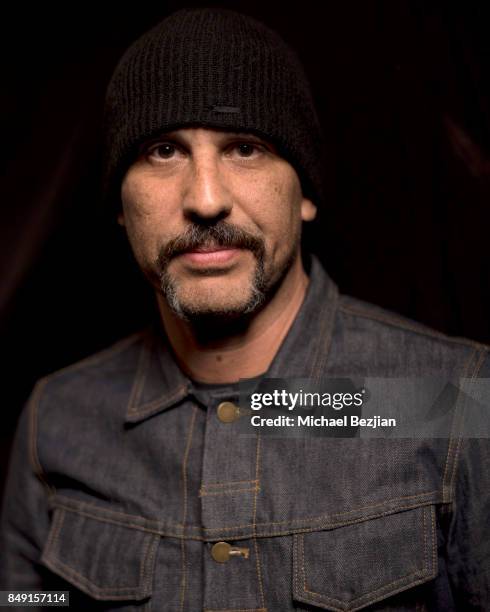 Dave Kushner poses for The Artists Project at Rock To Recovery 2 at Fonda Theater on September 16, 2017 in Los Angeles, California.