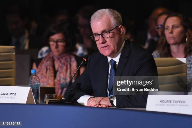 David Linde, CEO, Participant Media, speaks at The 2017 Concordia Annual Summit at Grand Hyatt New York on September 18, 2017 in New York City.