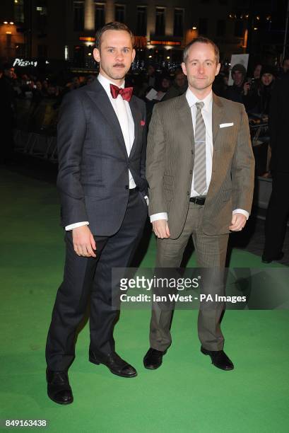 Dominic Monaghan and Billy Boyd arriving for the UK Premiere of The Hobbit: An Unexpected Journey at the Odeon Leicester Square, London.
