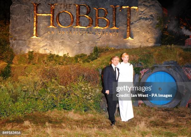 Martin Freeman and Cate Blanchett arriving for the UK Premiere of The Hobbit: An Unexpected Journey at the Odeon Leicester Square, London.