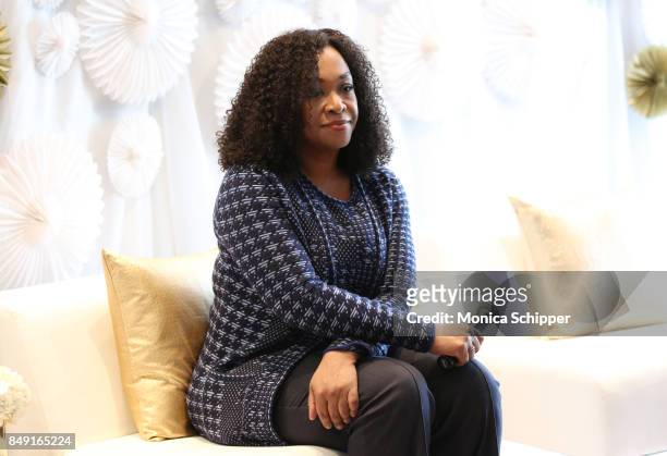 Screenwriter, director and producer Shonda Rhimes participates in a panel discussion as Dove Real Beauty Productions and Shonda Rhimes host Dove...