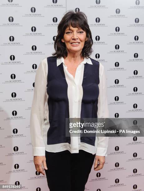 Sarah Douglas arriving at the Academy of Motion Picture Arts and Sciences celebration of the career of Pedro Almodovar, at the Curzon Soho Cinema, in...