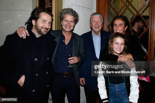 Edouard Baer, CEO of Lazard Paris and Chairman Global Investment Banking of Lazard Group, Bruno Roger, his son autor of the piece Fabrice Roger-Lacan...