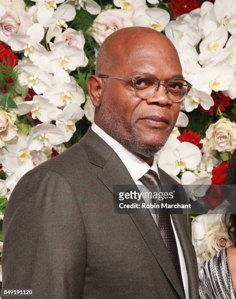 Samuel L. Jackson attends The American Theatre Wing's Centennial Gala at Cipriani 42nd Street on September 18, 2017 in New York City.