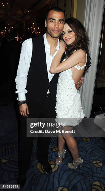 Ashley and Cheryl Cole attend the Universal Party following the Brit Awards 2009 at the Claridge's Hotel on February 18, 2009 in London, England.