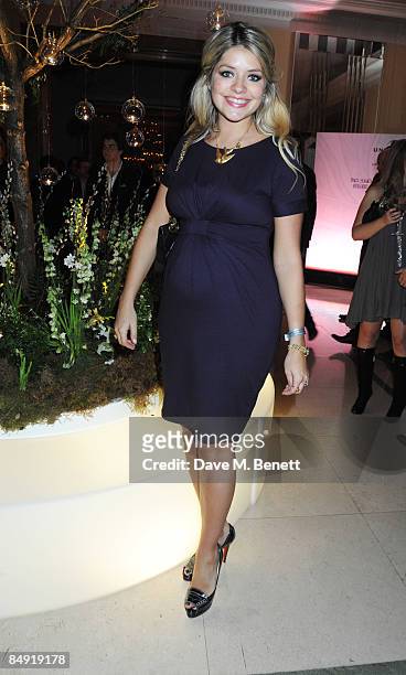 Holly Willoughby attends the Universal Party following the Brit Awards 2009 at the Claridge's Hotel on February 18, 2009 in London, England.