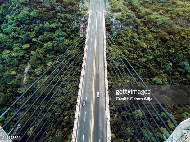 Aerial view of a bridge