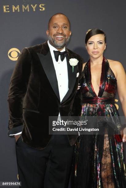 Producer Kenya Barris and Dr. Rainbow Edwards-Barris attend the 69th Annual Primetime Emmy Awards - Arrivals at Microsoft Theater on September 17,...