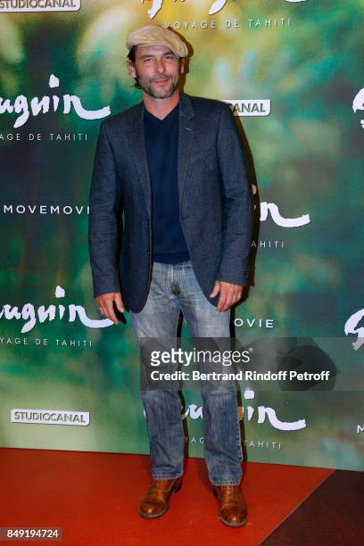Actor Sagamore Stevenin attends the "Gauguin, Voyage de Tahiti" Paris Premiere at Cinema Gaumont Capucine on September 18, 2017 in Paris, France.