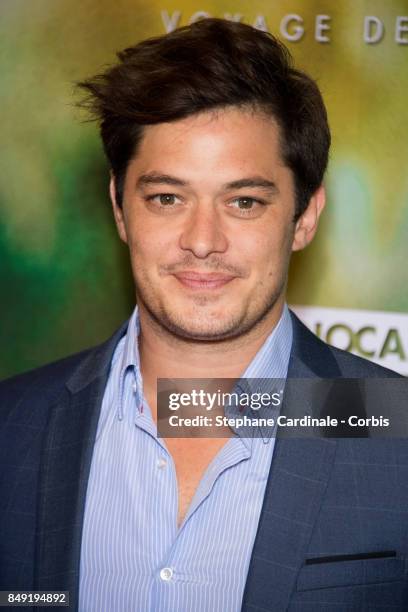 Actor Aurelien Wiik attends the "Gauguin, Voyage De Tahiti" Paris Premiere at Cinema Gaumont Capucines on September 18, 2017 in Paris, France.