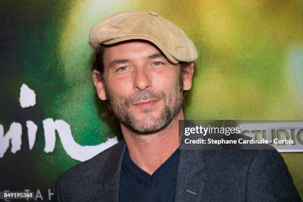 Actor Sagamore Stevenin attends the "Gauguin, Voyage De Tahiti" Paris Premiere at Cinema Gaumont Capucine on September 18, 2017 in Paris, France.