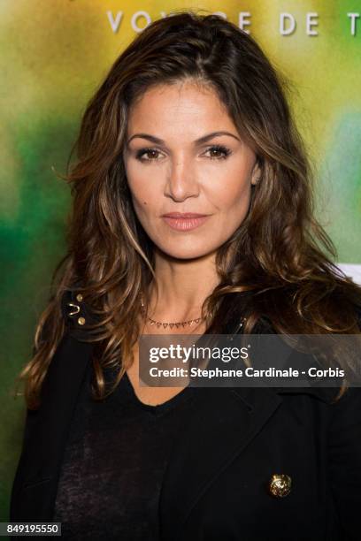 Actress Nadia Fares attends the "Gauguin, Voyage De Tahiti" Paris Premiere at Cinema Gaumont Capucine on September 18, 2017 in Paris, France.