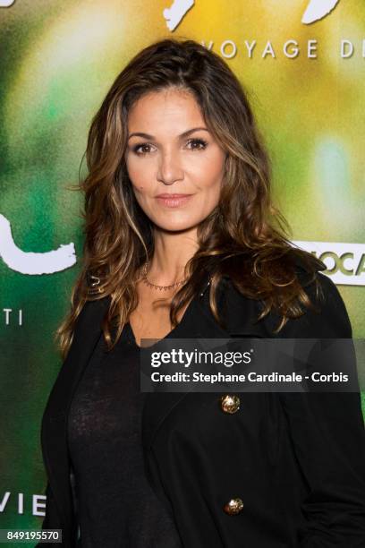 Actress Nadia Fares attends the "Gauguin, Voyage De Tahiti" Paris Premiere at Cinema Gaumont Capucine on September 18, 2017 in Paris, France.