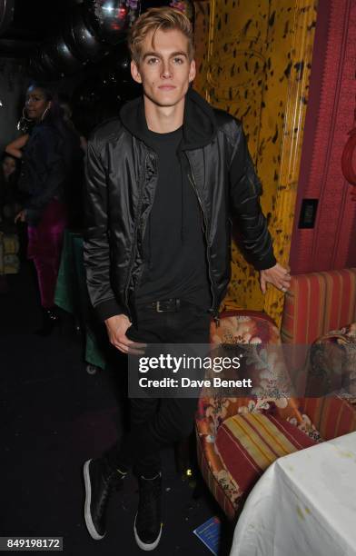 Presley Gerber attends the LOVE magazine x Miu Miu party, held during London Fashion Week, at Loulou's on September 18, 2017 in London, England.