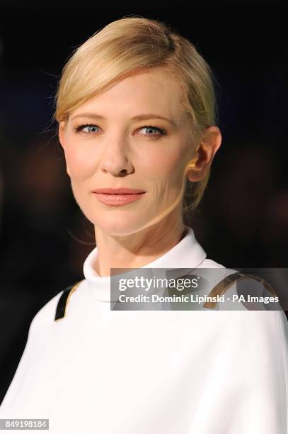 Cate Blanchett arriving for the UK Premiere of The Hobbit: An Unexpected Journey at the Odeon Leicester Square, London.