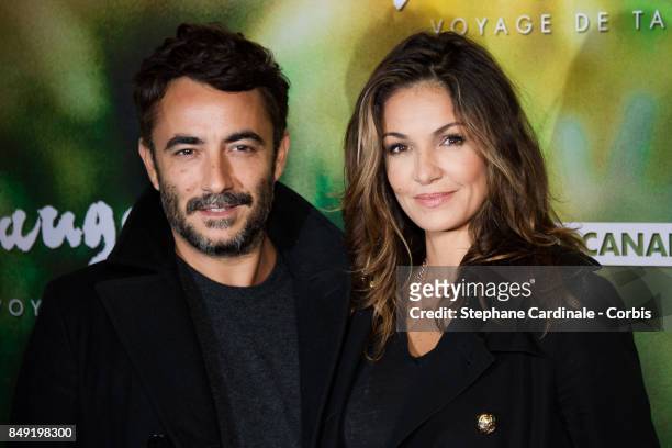 Producer Benoit Ponsaille and actress Nadia Fares attend the "Gauguin, Voyage De Tahiti" Paris Premiere at Cinema Gaumont Capucine on September 18,...