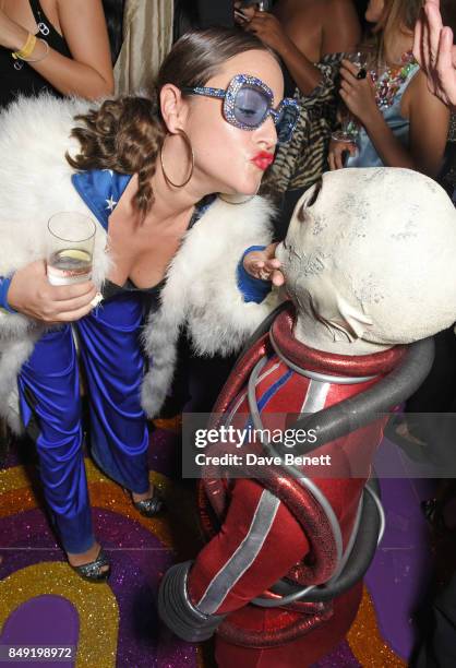 Jaime Winstone attends the LOVE magazine x Miu Miu party, held during London Fashion Week, in association with Absolut Elyx at Loulou's on September...