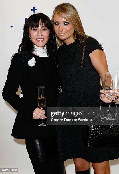 Anastasia Soare and Anna Charno attend the Barneys New York and Jennifer Lopez Celebrate Andrea Lieberman event February 18, 2009 in Beverly Hills,...