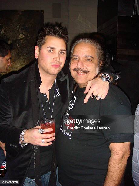 Producer David Pearce and adult star Ron Jeremy attend the Pimp My Wheel Chair Charity Event at Club My House on February 18, 2009 in Hollywood,...