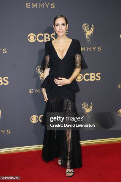 Personality Louise Roe attends the 69th Annual Primetime Emmy Awards - Arrivals at Microsoft Theater on September 17, 2017 in Los Angeles, California.