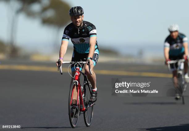 Pedalthon founder Simon Clarke takes part in the 2017 Below The Belt Pedalthon at Sydney Motorsport Park on September 19, 2017 in Sydney, Australia....