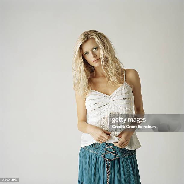Model Laura Bailey poses for a portrait shoot in London for S magazine on May 12, 2005.