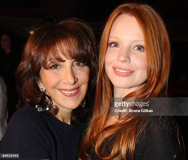 Andrea Martin and Lauren Ambrose attend a meet-and-greet for "Exit the King" on Broadway at Providence on February 18, 2009 in New York City.
