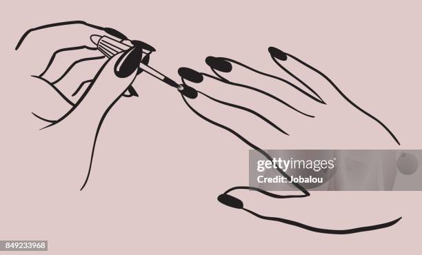 88 Ilustrações de Pintar As Unhas Das Mãos - Getty Images