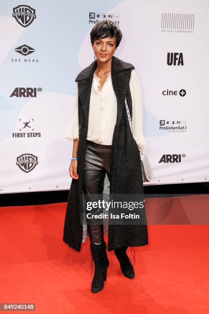 German actress Dennenesch Zoude attends the First Steps Awards 2017 at Stage Theater on September 18, 2017 in Berlin, Germany.