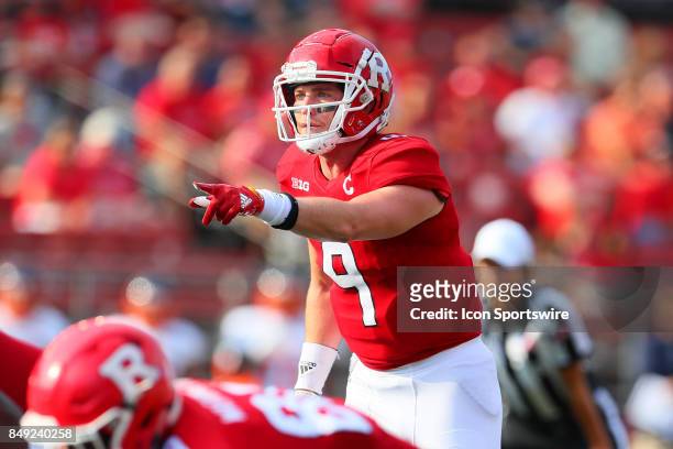 Rutgers Scarlet Knights quarterback Kyle Bolin during the college football game between the Rutgers Scarlet Knights and the Morgan State Bears on...