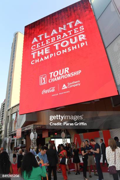 General view of 2017 Atlanta Celebrates The Tour Championship! Kickoff Celebration at College Football Hall of Fame on September 18, 2017 in Atlanta,...