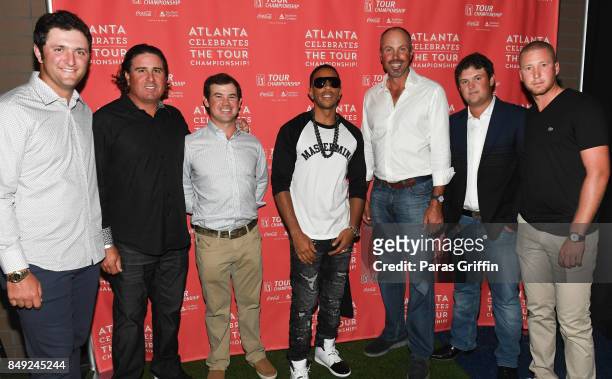 Patrick Reed, Pat Perez, Brian Harman, Ludacris, Matt Kuchar, Jon Rahm, and Daniel Berger at 2017 Atlanta Celebrates The Tour Championship! Kickoff...