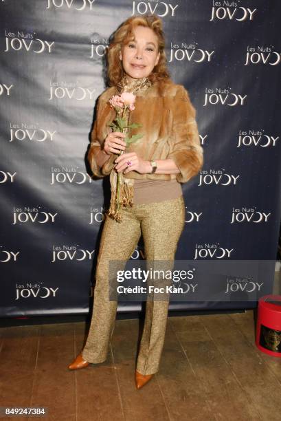Grace de Capitani attends 'Nuit Jovoy Rose Millesimee' at Jovoy Store on September 18, 2017 in Paris, France.