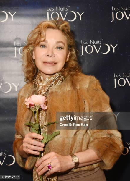 Actress Grace de Capitani attends 'Nuit Jovoy Rose Millesimee' at Jovoy Store on September 18, 2017 in Paris, France.