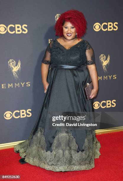 Comedian Ashley Nicole Black attends the 69th Annual Primetime Emmy Awards - Arrivals at Microsoft Theater on September 17, 2017 in Los Angeles,...