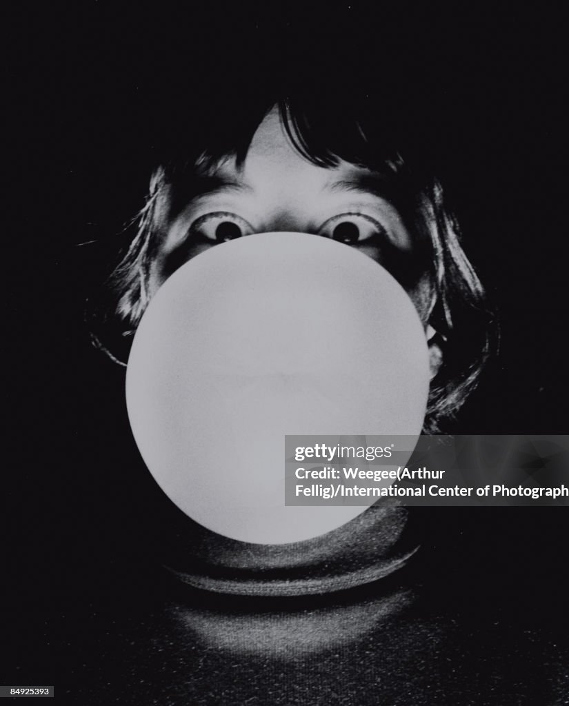 Woman Blowing Bubbles