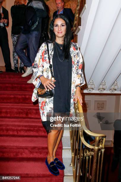 Minu Barati-Fischer attends the First Steps Awards 2017 at Stage Theater on September 18, 2017 in Berlin, Germany.