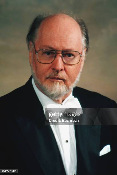 Portrait of the world renowned American film composer John Williams, 1997. He was also the longtime conductor of the Boston Pops Orchestra.